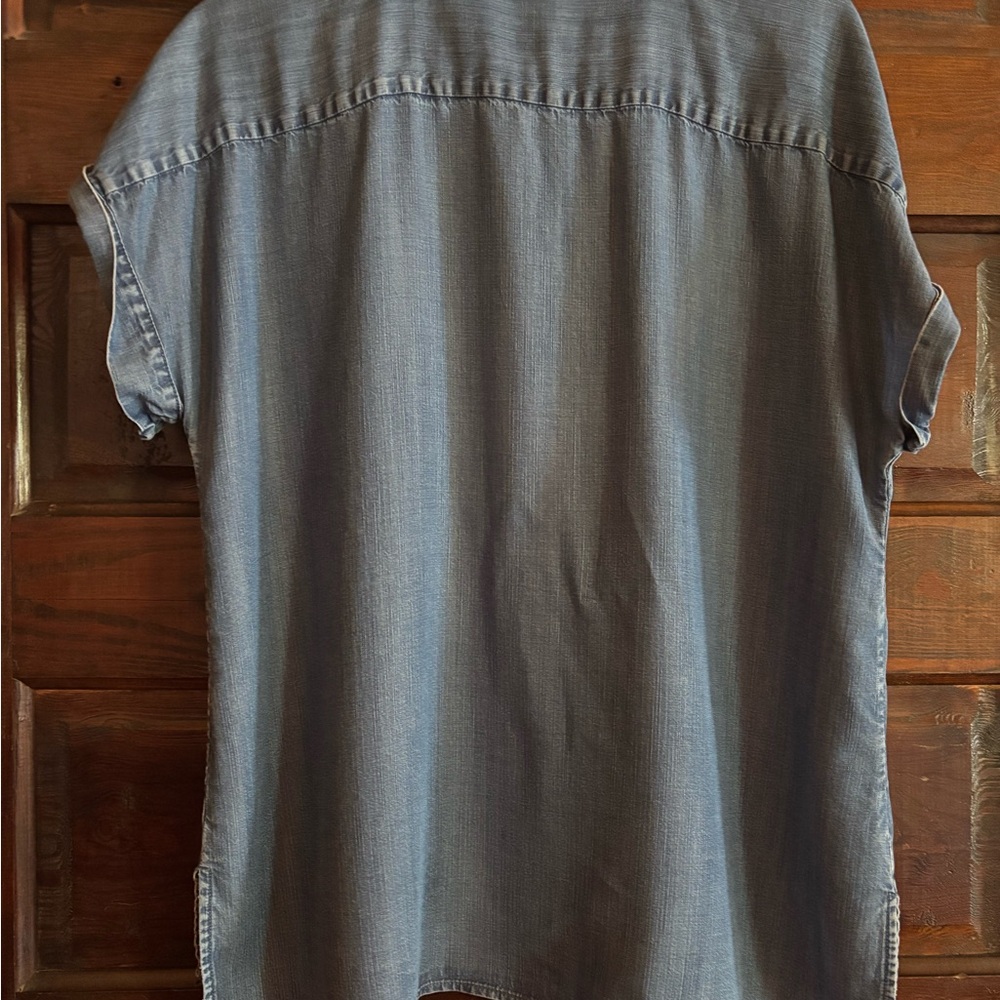 Calvin Klein Indigo Denim Shirt - Picture 4 of 6